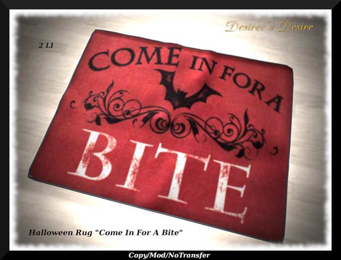 ::::Desiree's Desire:::: Come On In For A Bite Rug