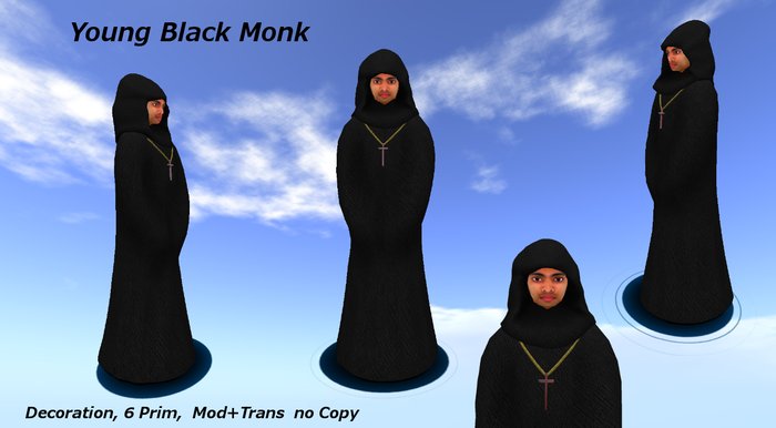 Young Black Monk