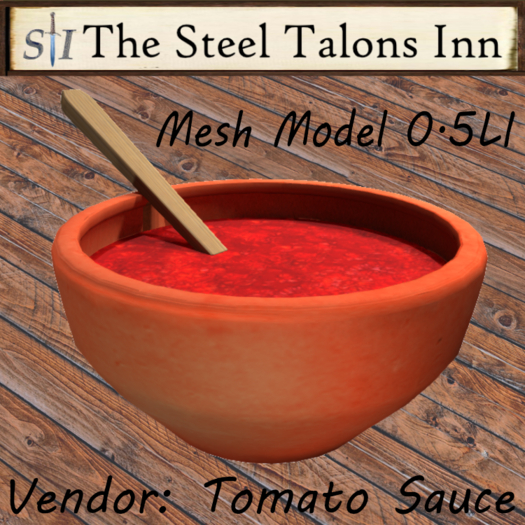 Tomato Sauce Vendor Mesh Model