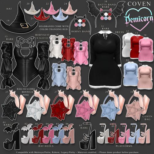 31. DEMICORN - COVEN - BLACK DRESS RARE