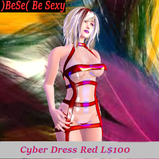 )BeSe( Cyber Dress Red