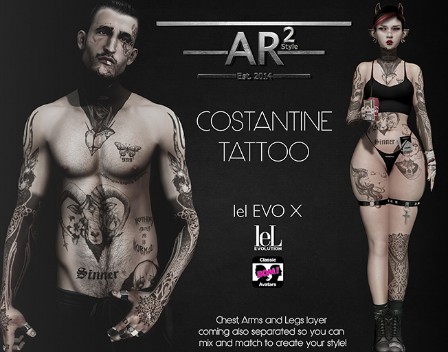 [AR2 Style] Costantine Tattoo