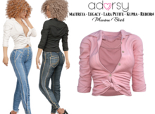 adorsy - Maxine Shirt Pink - Maitreya/Legacy/Lara Petite/Kupra/Reborn