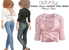 adorsy - Maxine Shirt Soft Pink - Maitreya/Legacy/Lara Petite/Kupra/Reborn
