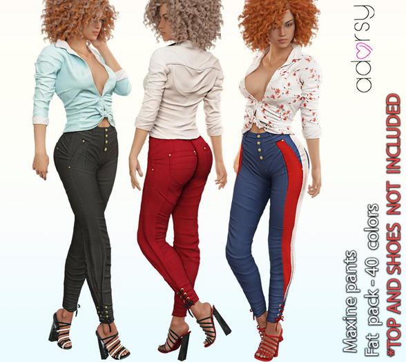 adorsy - Maxine Pants Fatpack - Maitreya/Legacy/Kupra/Reborn