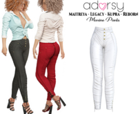 adorsy - Maxine Pants White - Maitreya/Legacy/Kupra/Reborn