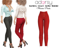 adorsy - Maxine Pants Deep Red - Maitreya/Legacy/Kupra/Reborn