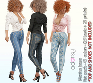 adorsy - Maxine Denim Pants Fatpack - Maitreya/Legacy/Kupra/Reborn
