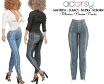 adorsy - Maxine Denim Pants Dirty - Maitreya/Legacy/Kupra/Reborn