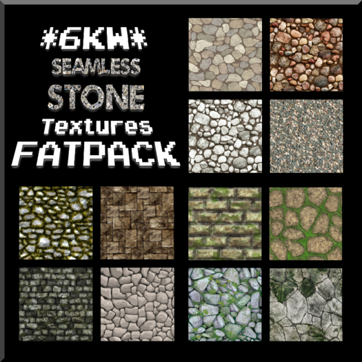 *6KW* FULL PERM Seamless Stone Textures FATPACK