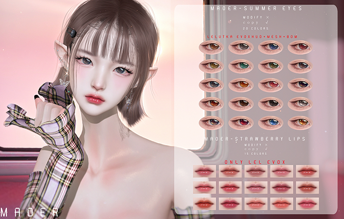 MAOER-summer EYES+MAOER-strawberry LIPS FATPACK