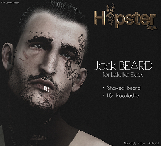 [Hipster Style] Jack SHAVED BEARD - Fatpack