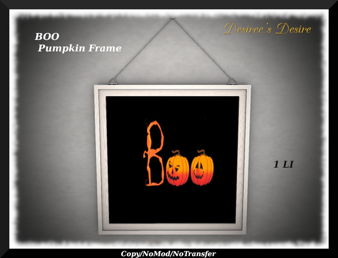 ::::Desiree's Desire:::: Pumpkin Boo Frame