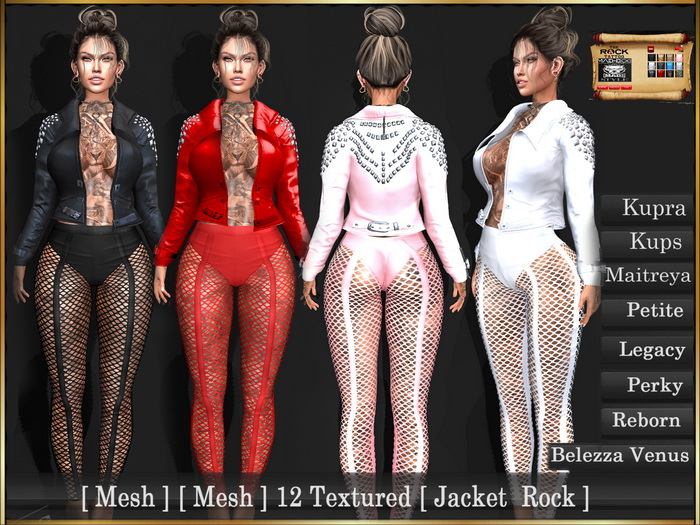 [ Mesh ] [ Mesh ] 12 Textured [ Jacket  Rock ]