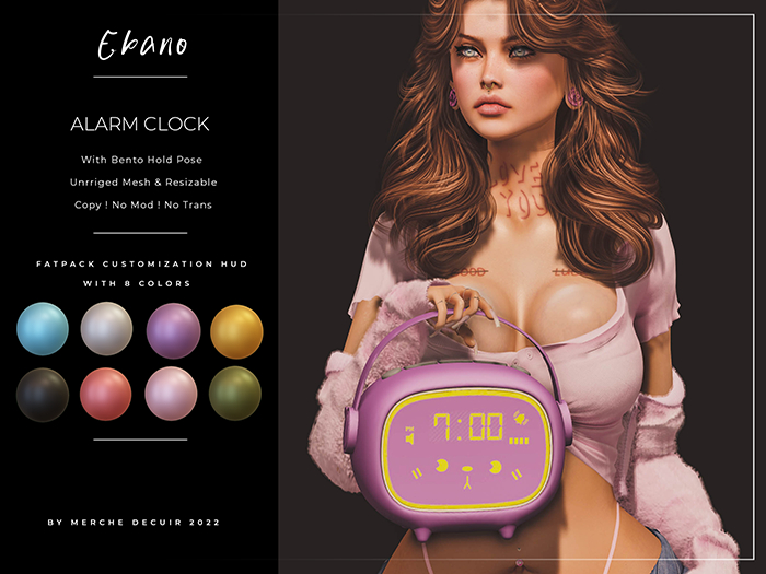 Ebano-Alarm Clock(BLACK)