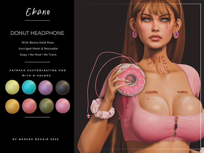 Ebano-Donut Headphone(BLACK)