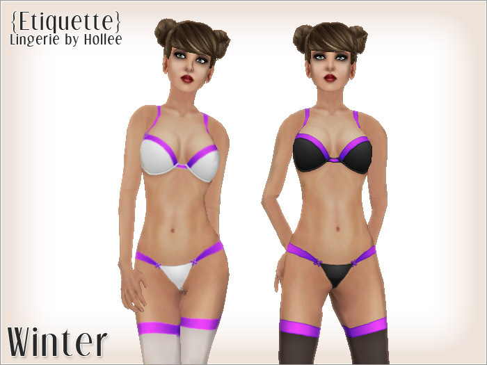 {Etiquette} Winter - Violet