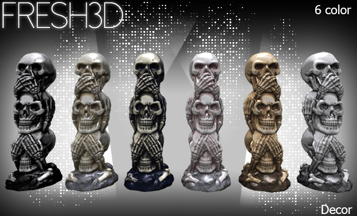 FRESH3D Three wise skull