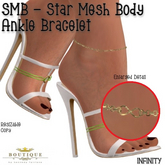 SMB Star Mesh Body Ankle Chain Bracelet INFINITY (Boxed)