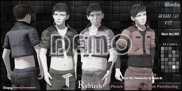 Akram Top Kids -DEMO- Tweenster, Rebirth -Imagine-