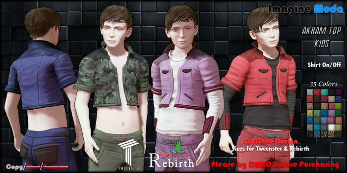 Akram Top Kids - Tweenster, Rebirth -Imagine-