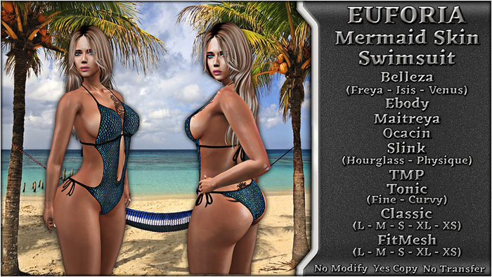 * EUFORIA * Mermaid Skin Swimsuit
