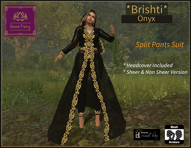 [Good Fairy] - Brishti {Split Pants Suit} *ONYX*