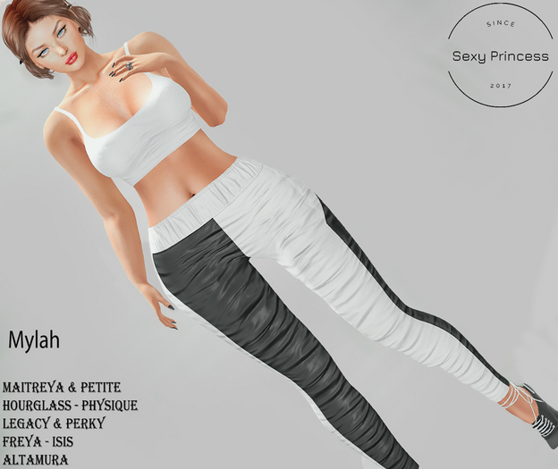 [Sexy Princess] Mylah Top White & Pants 