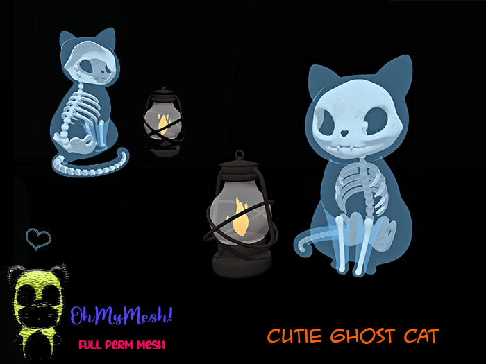 OhMyMesh! Cutie Ghost Cat - Full Perm Mesh