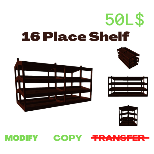 16 Place Shelf BOXED