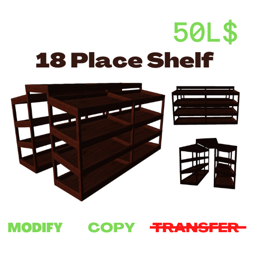 18 Place Shelf BOXED