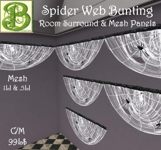 Spider Web Bunting, Room Surround & Panels