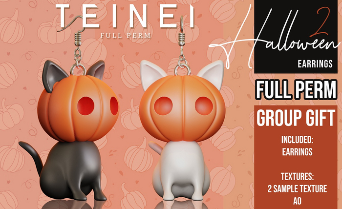 TEINEI - HALLOWEEN EARRING 2 GROUP GIFT - FULL PERM