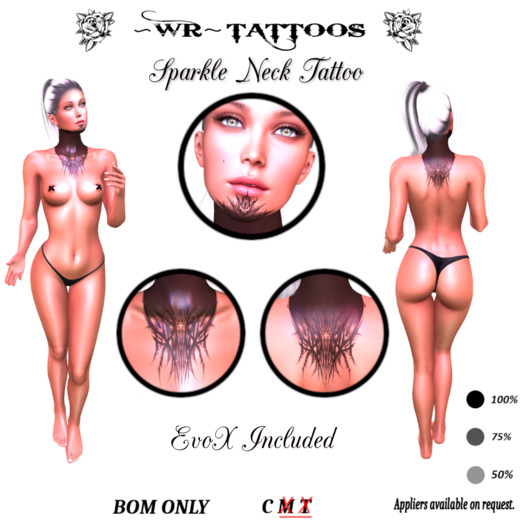 ~WR~ Sparkle Neck Tattoo 