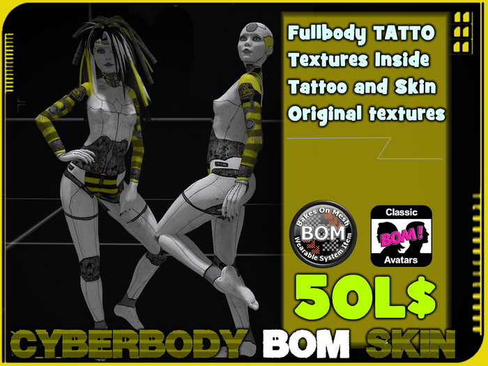 Cyberbody Robotic TATTOO & SKIN BOM