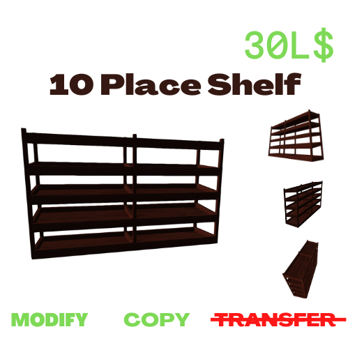 10 Place Shelf BOXED