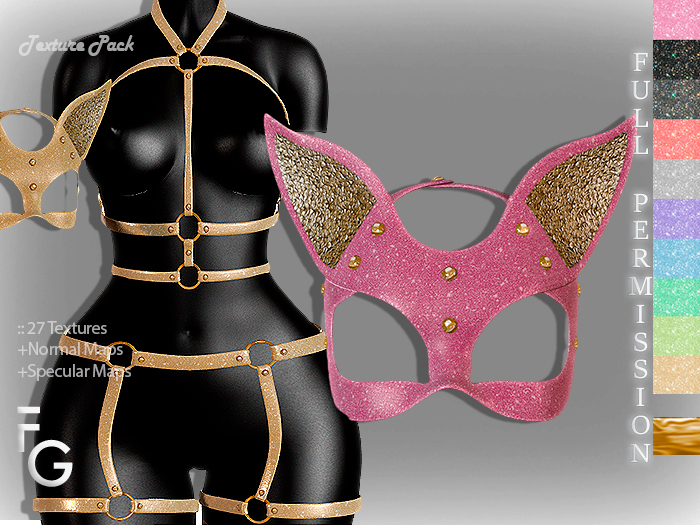 .Fragile. 27 Textures for FLECHA Isabelle Harness & Mask