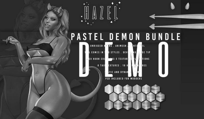 HAZEL . PASTEL DEMON BUNDLE . DEMO