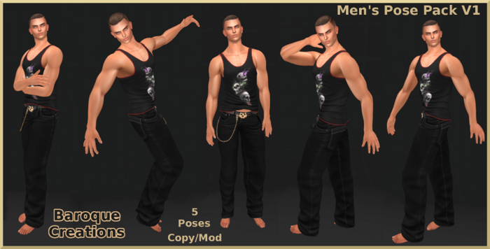 Men's Pose Pack V1
