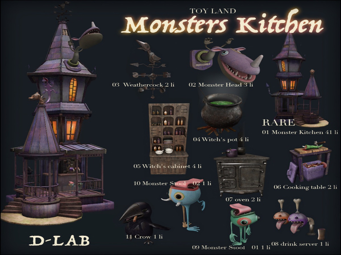 D-LAB Monsters Kitchen 04 Witch's pot