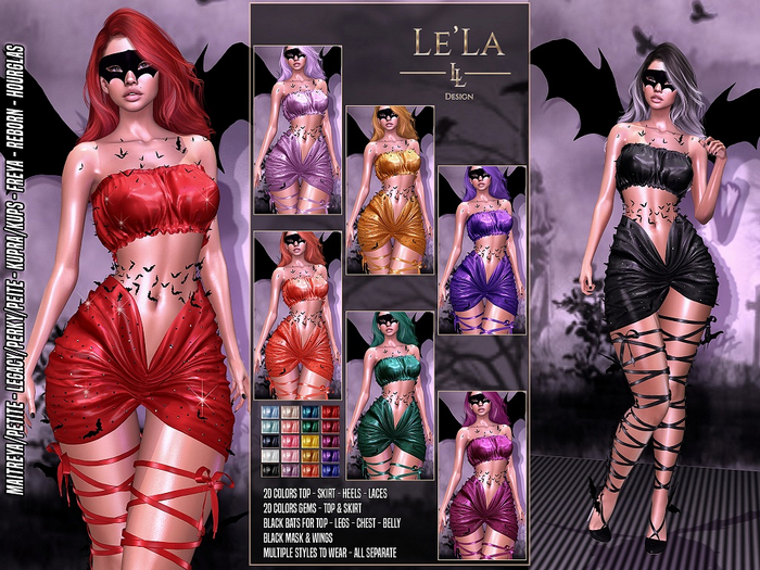 {Le'La} Batty Glitter Outfit ♥ Halloween Costume ♥