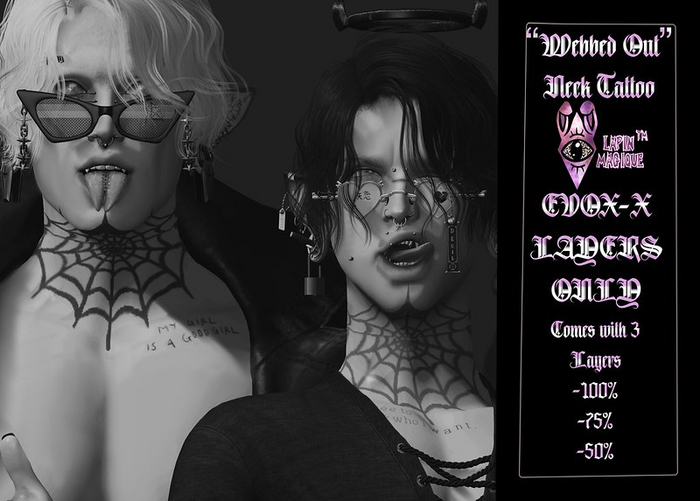 [LMS] Webbed Out-Neck Tattoo 