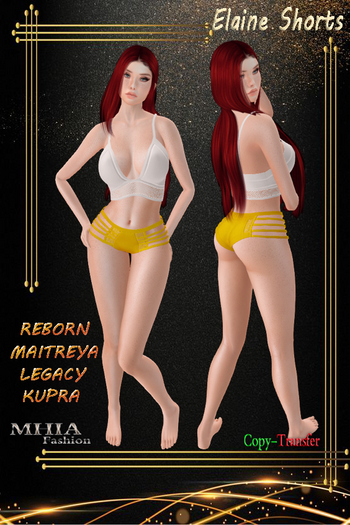 [MHIA] Elaine Shorts Yellow