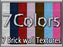 Zoy Texture [ Modern Brick wall 03 ] - Seamless - 7 Colors