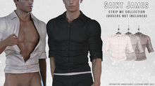 Saint James - Dean Men's Shirt - Grayscale 3 Pack - Strip Me Interactive - MALE - Legacy, Jake, Gianni