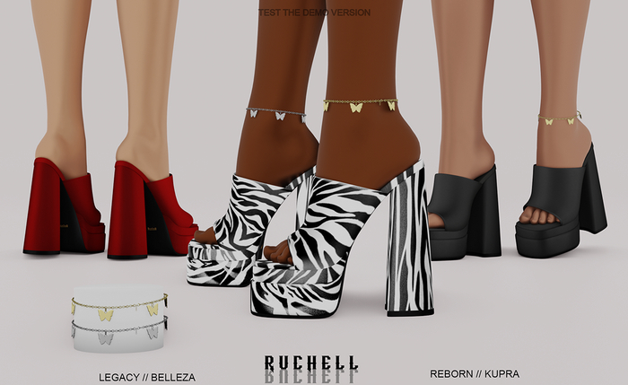 Ruchell: Sasha Heels & Anklet // Fatpack // Legacy, Reborn, +