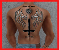 Live to Die Back Tattoo – BOM
