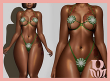 Rosary. Web'd . Green