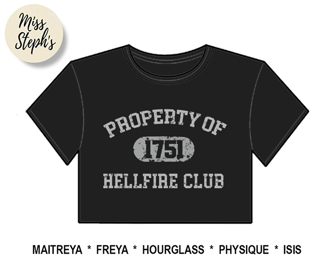 Cropped T-Shirt - Hellfire Club 
