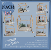 2. NACH Cottage Frame Day Bed Blue